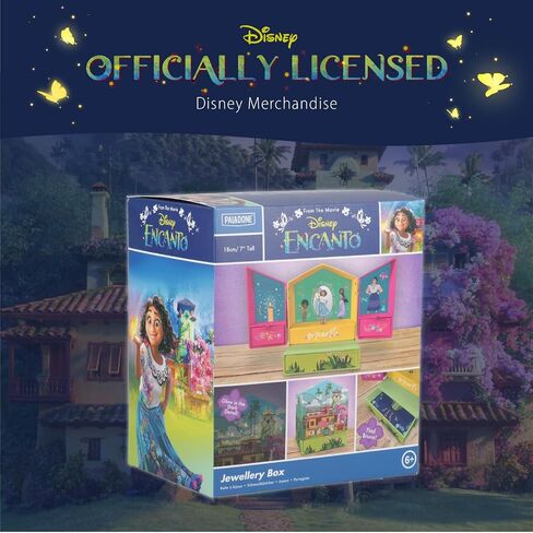 Paladone Encanto Jewelry Box, Magical Disney Gift for Girls to Store Necklaces Bracelets and More, 18cm (7") Tall Bedroom Decoration in Saudi Arabia