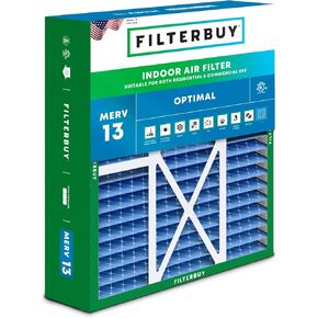 Filterbuy 16x28x6 Air Filter MERV 13 Optimal Defense (1-Pack), Pleated HVAC AC Furnace Air Filters Replacement for Aprilaire Space-Gard 401/2400 & Lennox (Actual Size: 15.50 x 26.88 x 6.00 Inches) in Kuwait