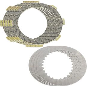 Caltric Clutch Friction and Steel Plates Kit Compatible with Kawasaki KX80 KX 80 1979 1980 1981 1982 1983 1984 1985 1986 1987 in Kuwait