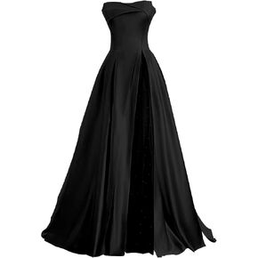 ZSWWYibo Strapless Princess Ball Gowns Pearl Satin Ball Gowns Evening Party Dresses in Saudi Arabia