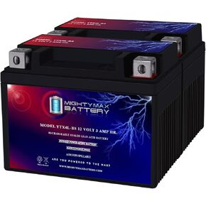 Mighty Max Battery YTX4L-BS Replaces ATV TaoTao Cheetah TForce 125cc ATA Series - 2 Pack in Saudi Arabia