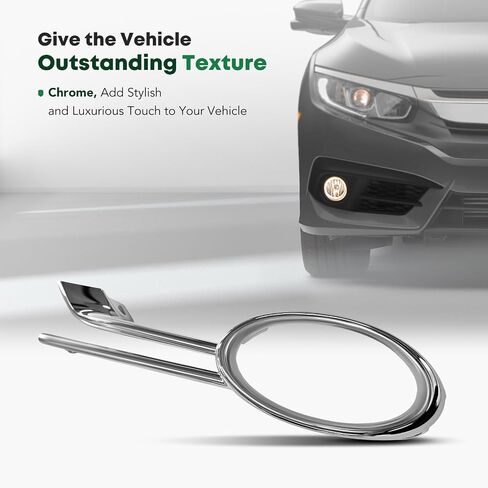 YHTAUTO Fog Light Trim Fits Honda Odyssey 2014-2017 Front Bumper Fog Light Bezel Trim Right Passenger Side in Saudi Arabia