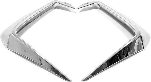 Car Accessories Fit for Nissan New Rogue 2021 2022 2023 Front Fog Light Cover Trim Eyebrow Spoiler (A Style:Chrome) 2PCS ABS in Saudi Arabia