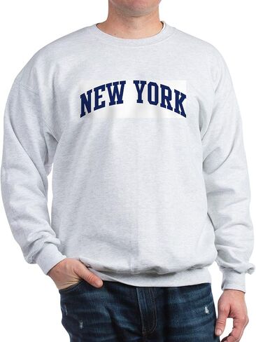 Cafepress Blue Classic New York Sweatshirt Classic Crew Neck Light Shirtshirs in Kuwait