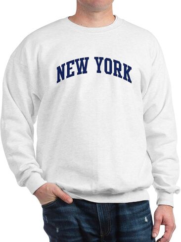 Cafepress Blue Classic New York Sweatshirt Classic Crew Neck Light Shirtshirs in Kuwait