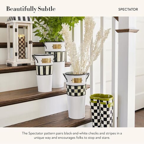 دلاء الزهور من ماكنزي-تشايلدز، مجموعة مزهرية زهور لطيفة، تارتاستيك، مجموعة من 3 قطع in Kuwait