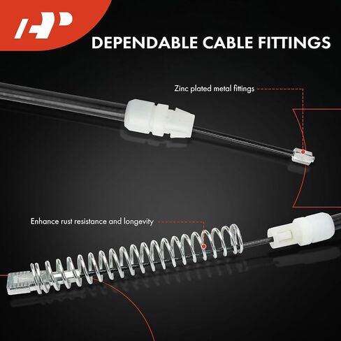 A-Premium Rear Driver and Passenger Side Parking Brake Cable Assembly Compatible with Chevrolet & GMC Models: Silverado 1500 Sierra 1500 2014/2017-2018, 2-PC Set in Saudi Arabia