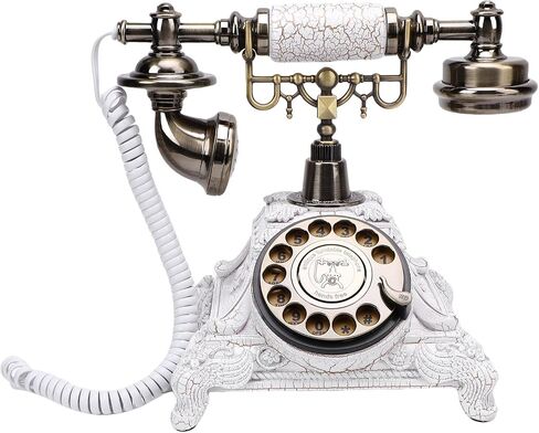 Ccylez Vintage Audio Guest Book Phone ، 32GB Retro Recording Telephone ، اترك هاتفًا لحفلات الزفاف ، والأطراف ، والذكرى السنوية ، وسجل الرسائل الصوتية المخصصة (اللون النحاسي العتيق) in Kuwait