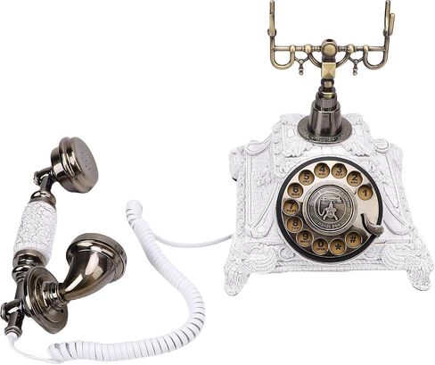 Ccylez Vintage Audio Guest Book Phone ، 32GB Retro Recording Telephone ، اترك هاتفًا لحفلات الزفاف ، والأطراف ، والذكرى السنوية ، وسجل الرسائل الصوتية المخصصة (اللون النحاسي العتيق) in Kuwait