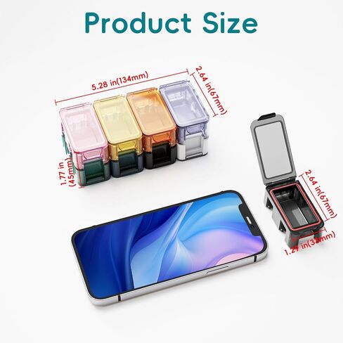 8 Compartment Pill Organizer - Travel Portable Pill Case with Moisture-Proof Design, Medication Case for Vitamins/Fish Oil Supplements Storage (8 Compartments, 10-30 Pills Capacity) in Saudi Arabia