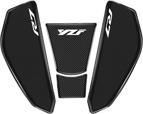 R7 دراجة نارية دبابة دبابة دبابات حامي توافق مع Yamaha YZF-R7 R7 3D ملصقات وسادة خزان لانزلاق زبدية حماة زيت زيت الغاز (أبيض ، R7) in Kuwait