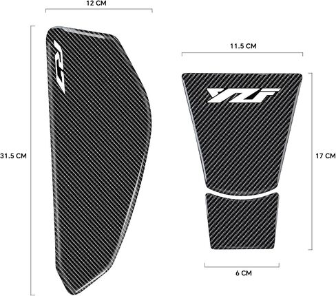 R7 دراجة نارية دبابة دبابة دبابات حامي توافق مع Yamaha YZF-R7 R7 3D ملصقات وسادة خزان لانزلاق زبدية حماة زيت زيت الغاز (أبيض ، R7) in Kuwait