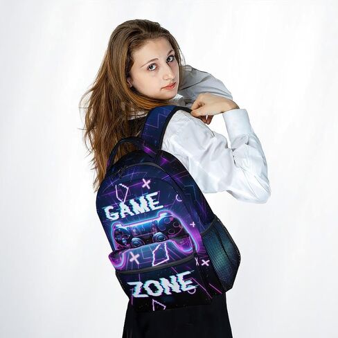 UNIKITTY Backpack for Boys - Kids Bookbag for Middle School - Boys Gamer Backpack with Adjustable Straps - 17 Inch Schoolbag for Kindergarten Elementary in Kuwait