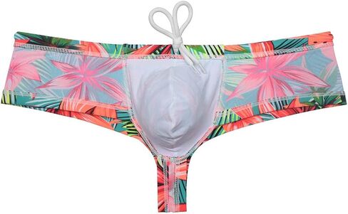 ملخصات مربعات SwoCojuco Mens Swimwear Bikini Bikini Brazilian Cut Surf Shorts Board Cheeky Swim Trunks in Kuwait