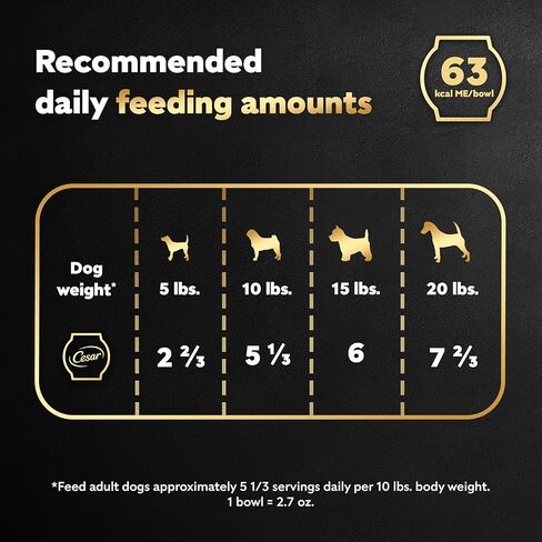 Cesar Warm Bowls Wet Dog Food Variety Pack: Chicken & Beef; and Chicken Entrées, 6 Trays in Kuwait