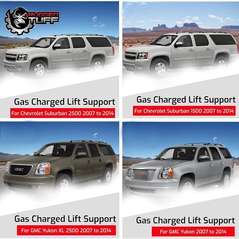 Tuff RT671076 Liftgate Lift يدعم صدمات الفتحة الخلفية الدعامات غاز الينابيع الأسلحة المتوافقة مع 2007-2014 Chevy Suburban Tahoe ، GMC Yukon Denali ، كاديلاك إسكاليد in Saudi Arabia