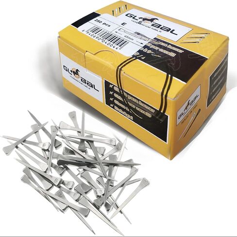 250pcs e5 Horseshoe Nails 2 بوصة من الفولاذ المقاوم للصدأ الحدوة حصان الأظافر الحصان حافر أدوات حدوة الحصان للزجاج الملون ، تدريب الخيول الرياضة الفروسية in Kuwait