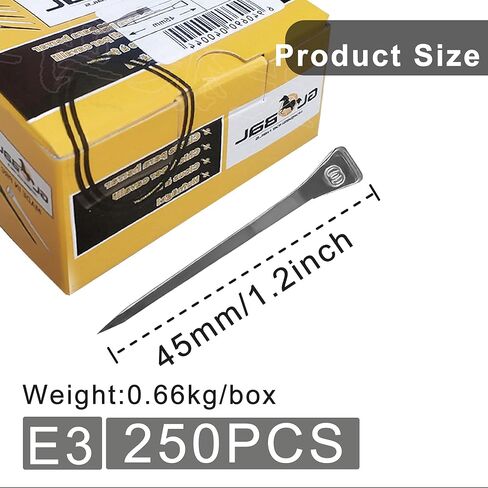 250pcs e5 Horseshoe Nails 2 بوصة من الفولاذ المقاوم للصدأ الحدوة حصان الأظافر الحصان حافر أدوات حدوة الحصان للزجاج الملون ، تدريب الخيول الرياضة الفروسية in Kuwait