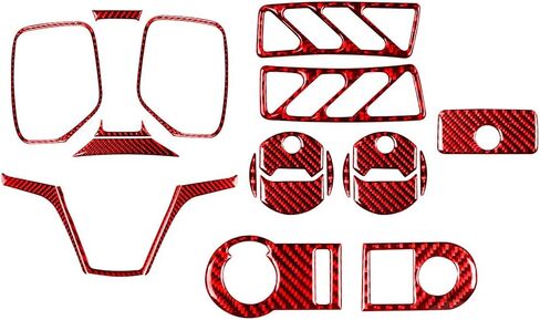 21pcs for Chevrolet Camaro 2010 2011 2012 2013 2014 2015 Carbon Fiber Style Car Interior Mouldings Decorative Strip Car Stickers in Saudi Arabia