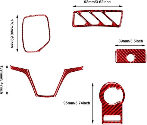 21pcs for Chevrolet Camaro 2010 2011 2012 2013 2014 2015 Carbon Fiber Style Car Interior Mouldings Decorative Strip Car Stickers in Saudi Arabia