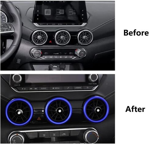 Car Ac Air Outlet Coverning Cover Cover Cover Decoration لـ Nissan Sentra 2024 2023 2022 2021 2020 in Saudi Arabia
