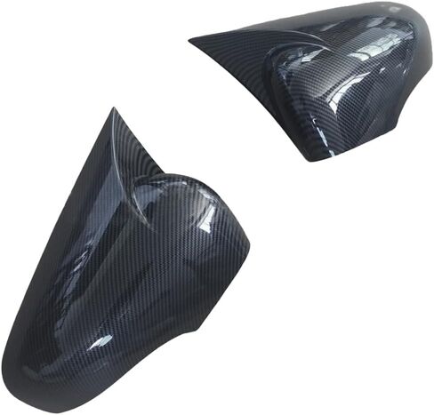 2PCS الجانبية الخلفية COP COP Cover Carbon Fiber Black for Renault Clio 4 2012 2013 2014 2015 2017 2018 2018 (Black-Carbon Fiber) in Saudi Arabia