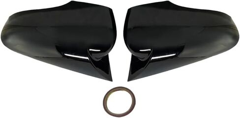 2PCS الجانبية الخلفية COP COP Cover Carbon Fiber Black for Renault Clio 4 2012 2013 2014 2015 2017 2018 2018 (Black-Carbon Fiber) in Saudi Arabia
