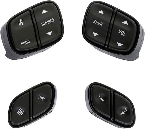 4Pcs Steering Wheel Switch Control Buttons for Chevrolet Silverado 1500 2500 3500, for GMC Sierra, for Hummer H2, for Cadillac Escalade,for Buick in Saudi Arabia