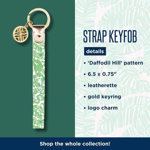 Lilly Pulitzer Wristlet for Keychain and Keys, Cute Floral Key Holder Bracelet, Daffodil Hill in Saudi Arabia