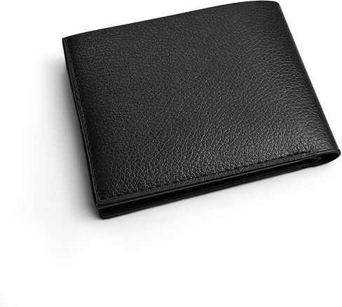 Mens Slim Wallet ، Pu Leather Card Card Wallet Bifold Wallets للرجال والأولاد ، محفظة للرجال خفيفة الوزن للعمل ، التسوق ، السفر (أسود) in Kuwait
