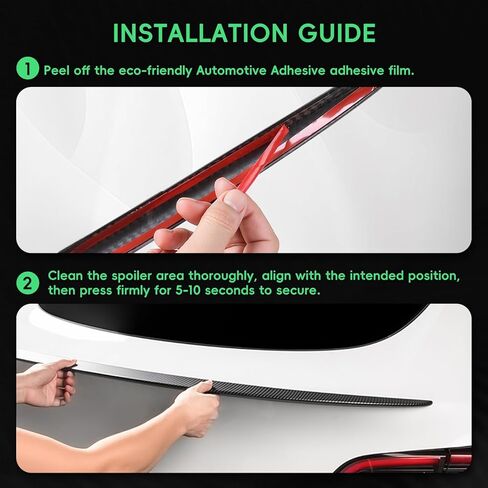 New 2024 2025 Tesla Model 3 Highland Spoiler Wing, OEM Performance Rear Car Spoiler, Tesla Spoiler Protector for Model 3, ABS Material Rear Trunk Lip Tail Lid for Tesla Accessories, Carbon Fiber in Kuwait