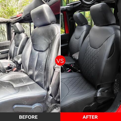 Jeep Seat Covers Wrangler 4 Door Leather Front & Rear Seat Cover Set for Jeep Wrangler 2013-2017 Customized for Jeep 4-Door, Water Proof Sport,Unlimited Sport Rubicon,Unlimited Rubicon Sahara in Saudi Arabia
