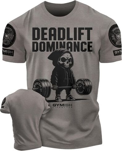 Deadlift Homanance Gymish Lifestyle Shirt Gym Shirt للرجال تي شيرت رياضي in Saudi Arabia