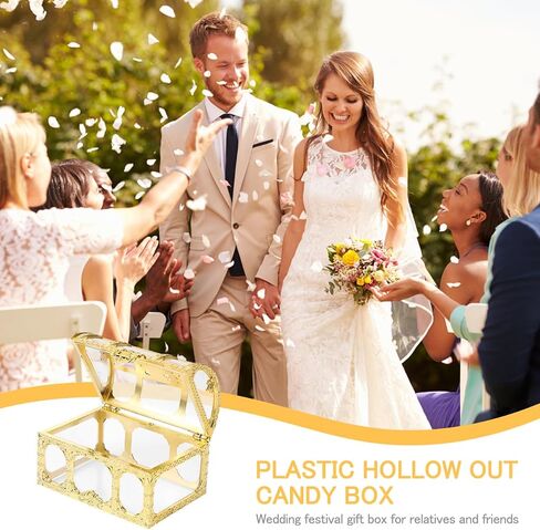 Amosfun 10pcs Mini Treasure Chest Candy Boxes Vintage Keepsake Cases for Wedding Favors Birthday Holiday Party Supplies 1.5 x 2.5 x 1.5 Inch in Saudi Arabia