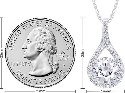 SAVEARTH DIAMONDS 3 Carat Moissanite Pendant Necklace 18K Gold Plated Silver D Color Ideal Cut Lab Created Diamond Necklace for Women in Saudi Arabia