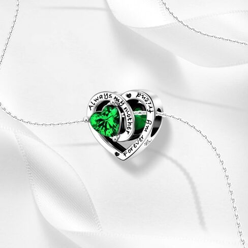 Birthstone Charms 925 Sterling Silver Birthstone Charms for Bracelets and Necklace Happy Birthday Charms Birthstone Beads for Women in Kuwait