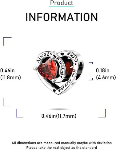 Birthstone Charms 925 Sterling Silver Birthstone Charms for Bracelets and Necklace Happy Birthday Charms Birthstone Beads for Women in Kuwait