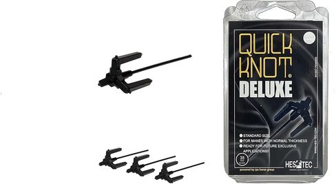 Quick Knot® Deluxe | أداة ضفيرة | مقطع ماني للضفائر | مناسبة للخيول والموانئ | قابل لإعادة الاستخدام (XL ، الأسود) in Kuwait