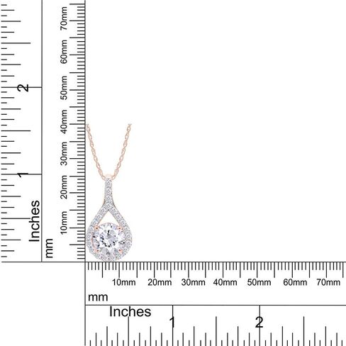 SAVEARTH DIAMONDS 3 Carat Moissanite Pendant Necklace 18K Gold Plated Silver D Color Ideal Cut Lab Created Diamond Necklace for Women in Saudi Arabia