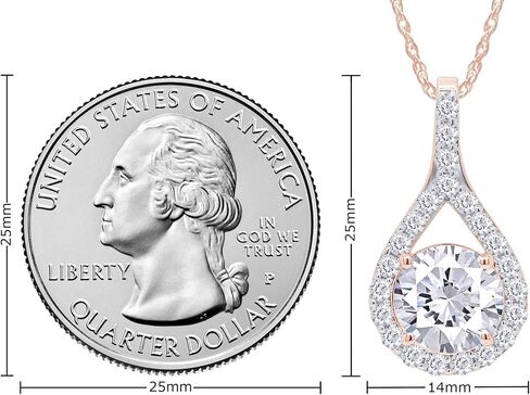 SAVEARTH DIAMONDS 3 Carat Moissanite Pendant Necklace 18K Gold Plated Silver D Color Ideal Cut Lab Created Diamond Necklace for Women in Saudi Arabia