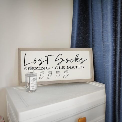House Laundry Room Decor - Modern Rustic Wall Art Home Decor - Laundry Wash, Dry, Fold, Repeat - Cute and Funny Solid Wood Framed Printed Sign - Clear and Easy to Read - Size 8x17 Inches in Saudi Arabia