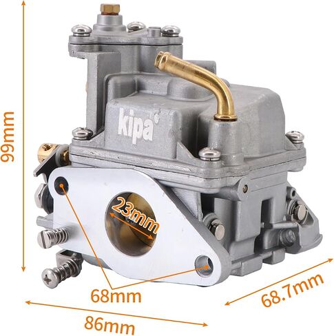 Kipa Carburetor For Mercury Mercruiser Quicksilver 8HP 9.9HP 4-Stroke Outboard Motor 3303-8M0104462 1300-8M0167272 3303-895110T01 in Saudi Arabia