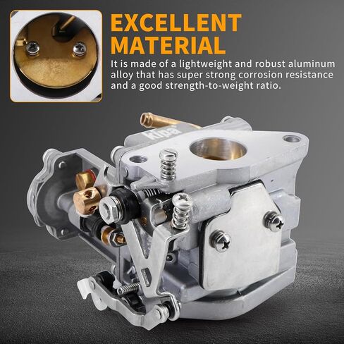 Kipa Carburetor For Mercury Mercruiser Quicksilver 8HP 9.9HP 4-Stroke Outboard Motor 3303-8M0104462 1300-8M0167272 3303-895110T01 in Saudi Arabia
