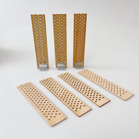 Wide Wooden Wicks for Candle Making 3cm Wide Candle Wicks 5.1 X 1.2 Inch Natural Candle Wood Wicks with Stand Candle Cores for DIY Candle Making Craft（50pcs ）(Use Two Wicks) in Kuwait