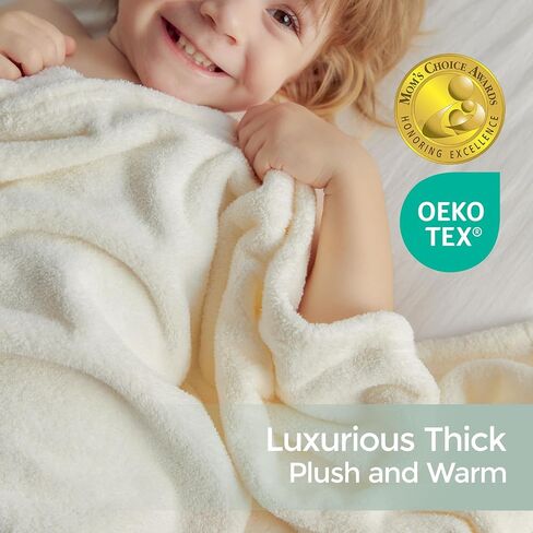 Momcozy Baby Hooded Towel,Baby Towel with Hood and Baby Washcloth|Baby Bath Glove, Extremely Soft, Breathable, Suitable for Newborn in Saudi Arabia