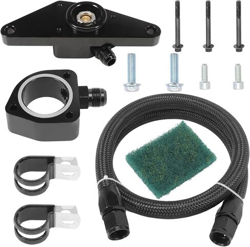 مجموعة المبرد الالتفافية المتوافقة مع 2007.5-2018 Ram Cummins 6.7L 2003-2007 Ram Cummins 5.9L Thermostat Bypass Kit in Saudi Arabia