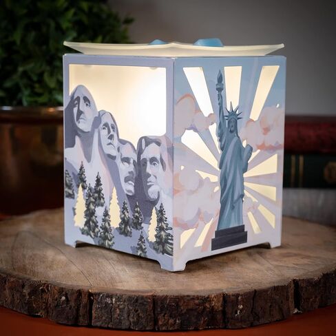 Scentsationals Wax Melt Warmer, Wax Warmer for Scented Wax Melts - National Monuments - Candle Wax Melter for Fragrance Cubes and Tarts in Saudi Arabia