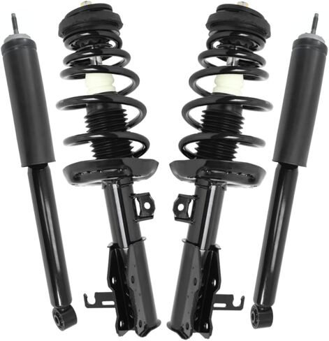 AutoShack Front Complete Strut & Coil Spring Assembly with Rear Shock Absorbers Set for 2014-2015 Chevrolet Malibu 2016 Malibu Limited | Full-vehicle Suspension System Replacement Kit CSTKS0039 in Saudi Arabia
