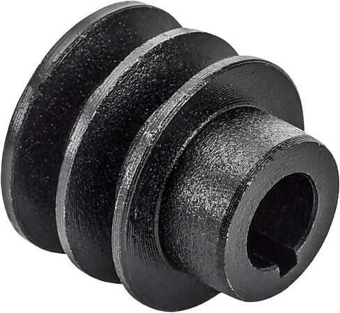 20mm Double V Belt Pulley for Gas Engine, Double Groove Shaft Pulley Cast Iron V Pulley Compatible with 168F 170F GX160 GX200 GX120 GX110 7HP Go Kart ATV Engines, Heavy-Duty Split Pulley in Saudi Arabia