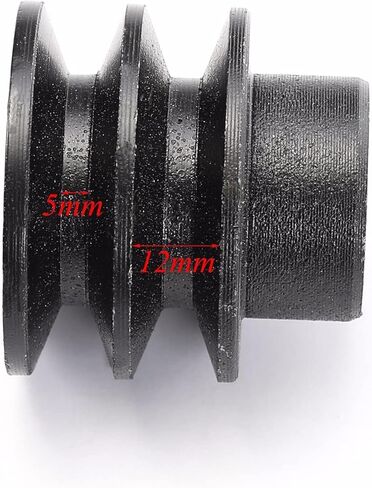 20mm Double V Belt Pulley for Gas Engine, Double Groove Shaft Pulley Cast Iron V Pulley Compatible with 168F 170F GX160 GX200 GX120 GX110 7HP Go Kart ATV Engines, Heavy-Duty Split Pulley in Saudi Arabia